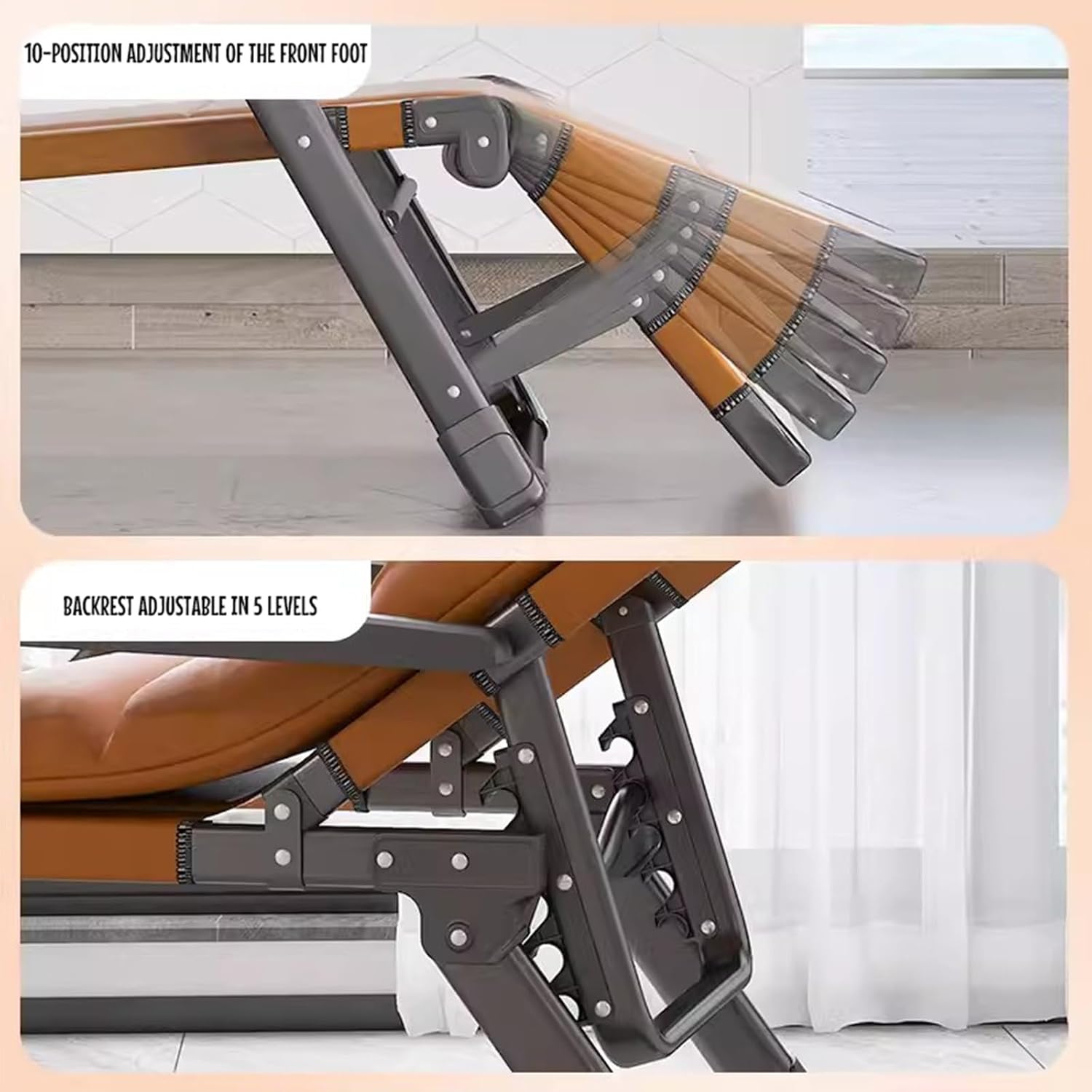 Zero Gravity Chair, Adjustable Folding Reclining Lounge Chair, Folding Reclining Patio Chairs Lounge Chair With Removable Cushion, Maximum Load 330 Lbs (Size : B)