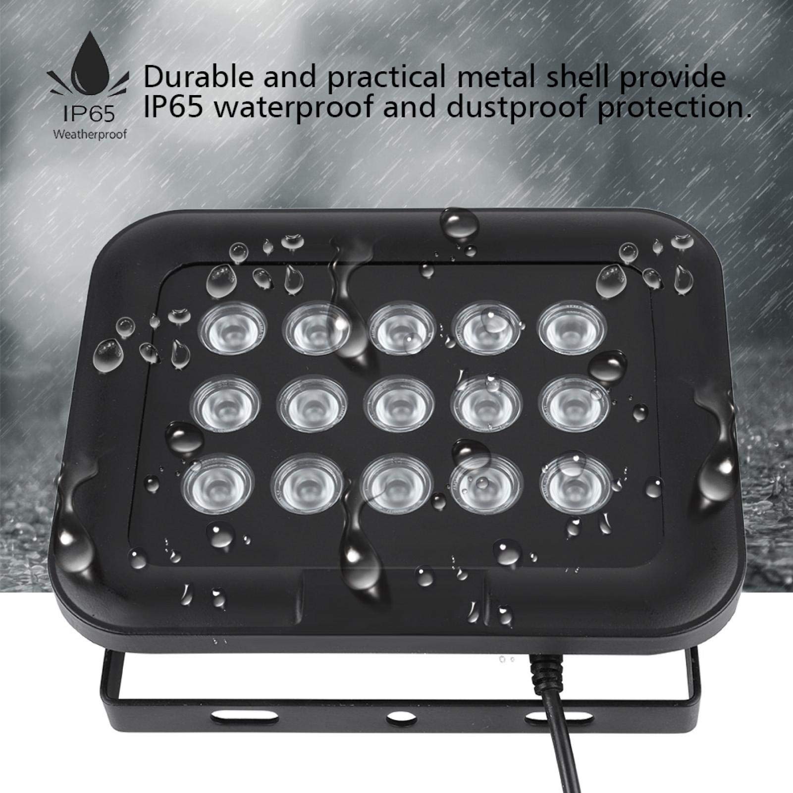 Luz LED infrarroja, iluminador infrarrojo Cámara Luz de Relleno infrarroja, DC 12V 15pcs LED Infrarrojos IR Array Light IP65 Impermeable Visión Nocturna para cámara de Seguridad