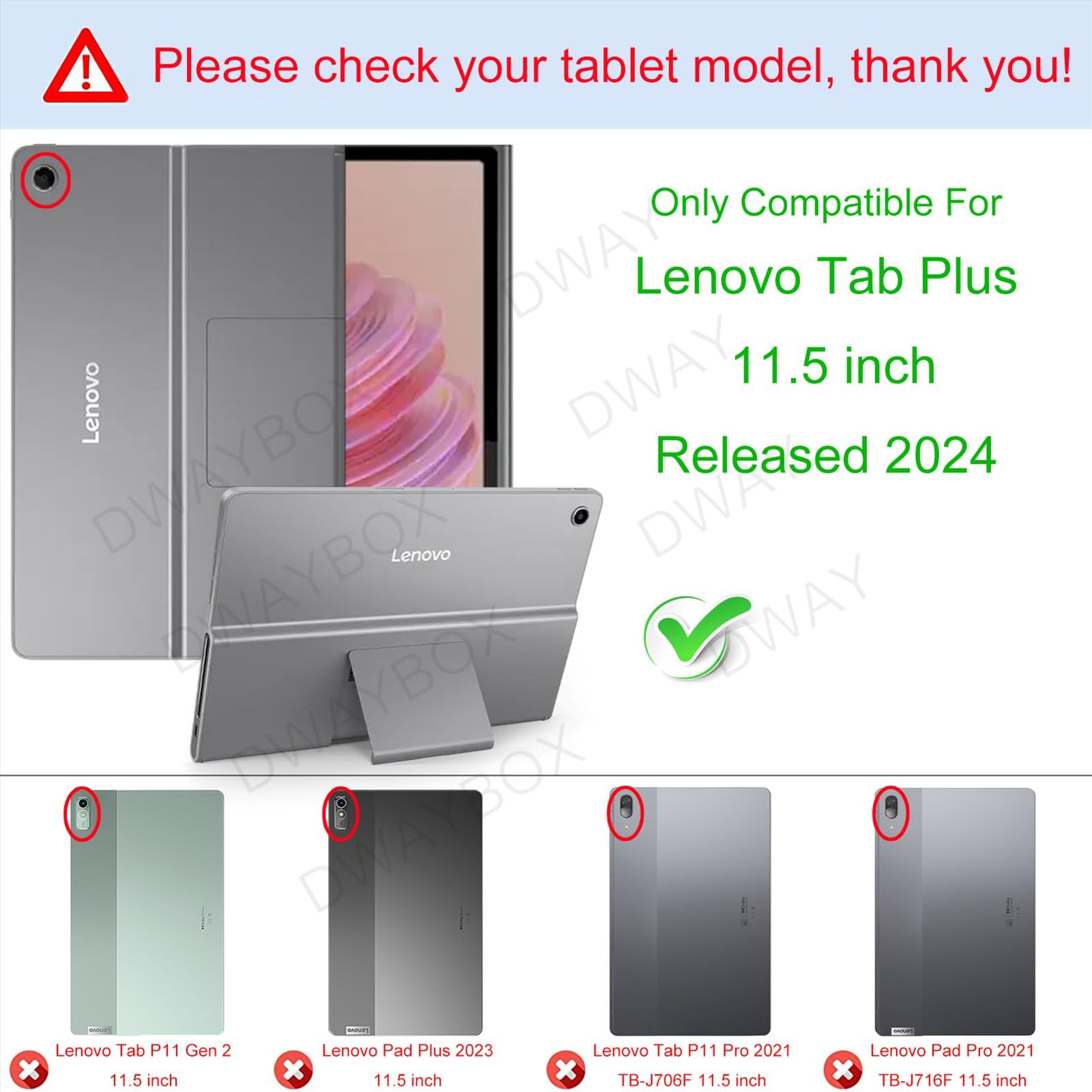 For Lenovo Tab P11 Pro Case 11 Inch  TB-J607F  2021Pad Pad Plus 11 Inch , Slim Lightweight Smart Cover Tri Fold Stand Folio 11 Tablet Released 2021 Blue
