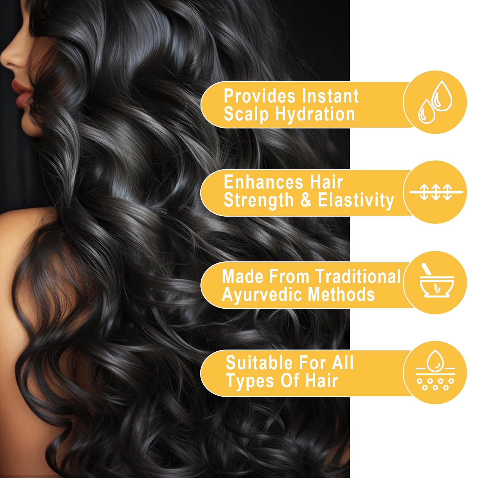 Capsules for hair care 40 Pcs Hair Vitamin Serum Capsule Hair Vitamins Hair Serum, Enriched with Moroccan Oil, Macadamia Oil - Image 3