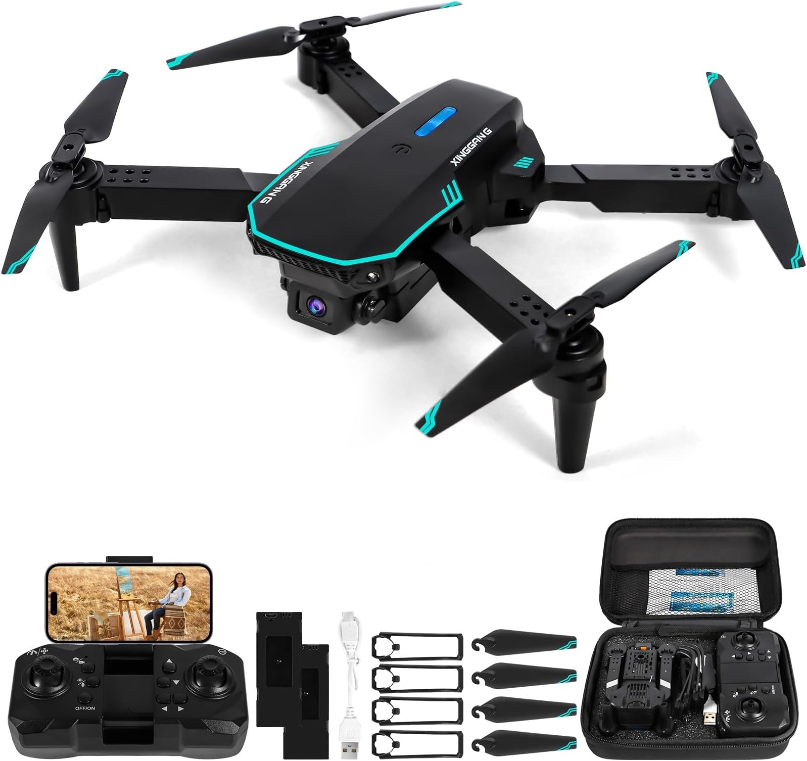 Drone MORLY IDEA 12 PRO – AVEC Caméra HD – Pour Pièces Ou Réparation (Incomplet)