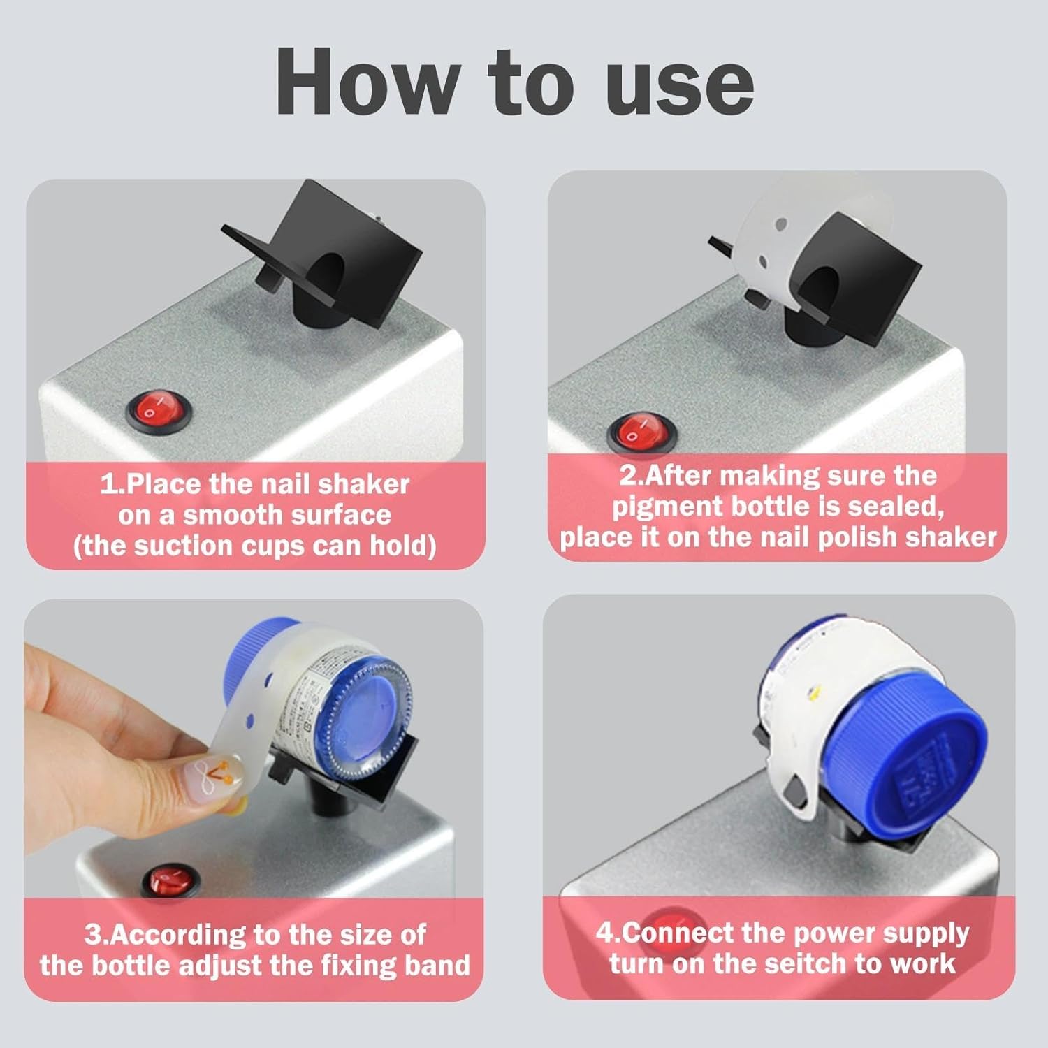 Electric Paint Shaker for Model Hobby Kits & Miniatures - Professional Vortex Mixer for Dropper Bottles, Pots & Square Jars - Hands-Free Agitator for Airbrush Paints & Tattoo Inks (3200 RPM)
