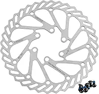BlueStars Rotor de freio a disco de 140 mm, aço inoxidável, rotor de freio a disco com 6 parafusos - adequado para bicicleta de estrada mountain bike MTB BMX