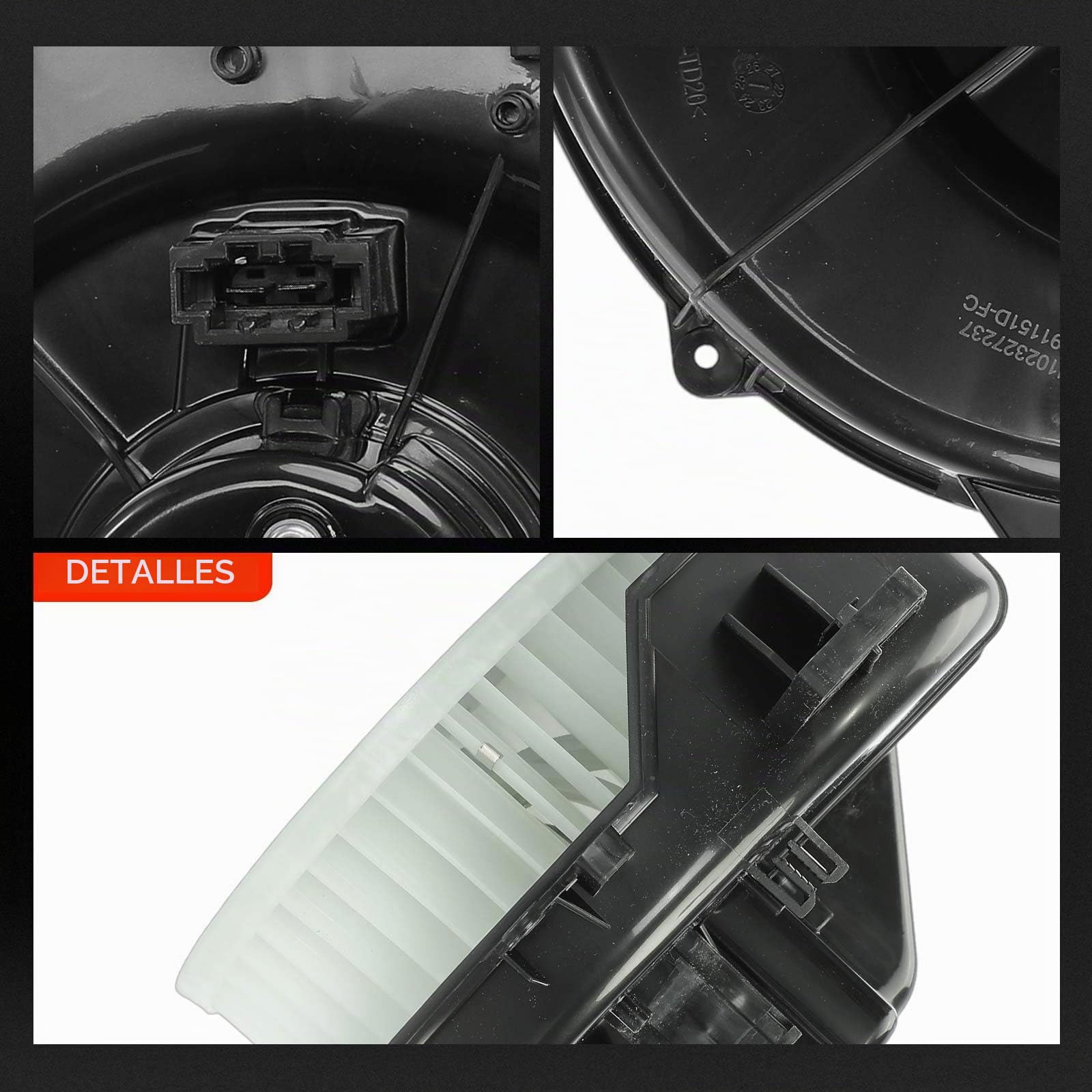 Frankberg Motor del Ventilador del calefactor Compatible con Ibiza IV 6J5 6P1 Ibiza IV SportCoupé 6J1 6P5 A2 8Z0 Ibiza III 6L1 Fdeia I 6Y2 Replace# 05991151