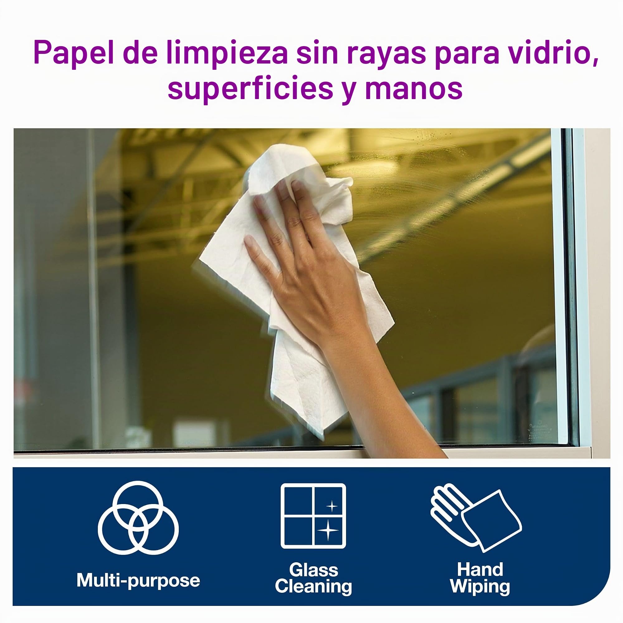 Tork 610134 Papel de secado Advanced/Paños de papel compatibles con el sistema M2 / 2 x bobinas / 1 capa/Blanco