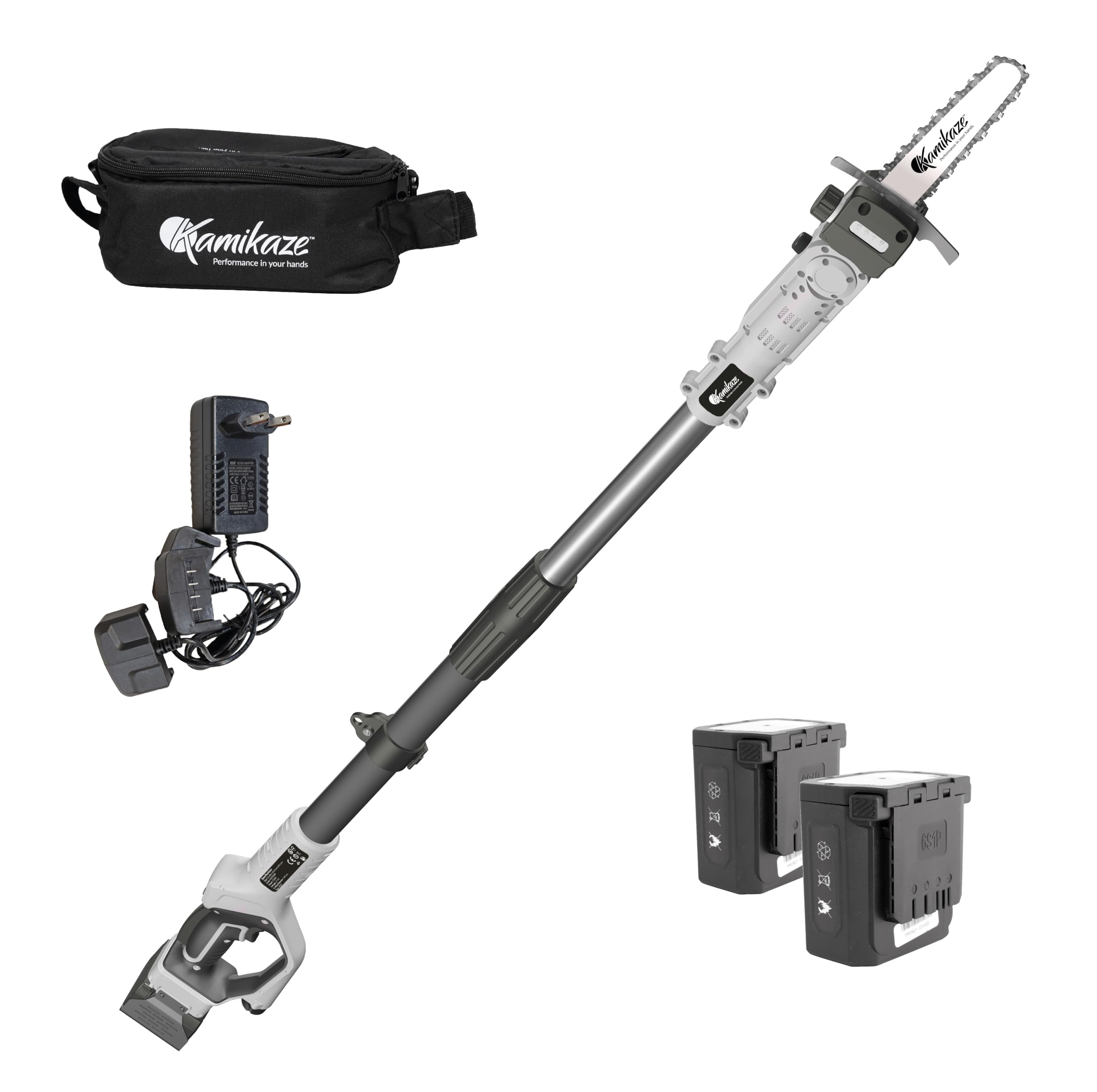 Professional Cordless Battery Powered Electric Pole Saw Extendable Up to 8 Feet with 8-Inch Cutting Capacity for Tree Pruning and Trimming, Ideal for Home and Commercial Use, Lightweight and Powerful