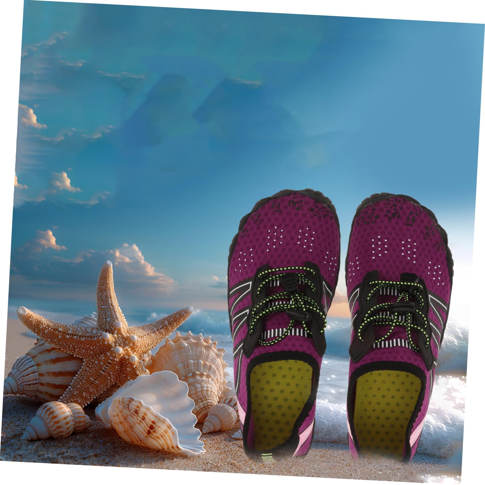 Healeved Leichte Schnell Trocknende Wasserschuhe Unisex Langlebige Badeschuhe für Herren Damen rutschfest Atmungsaktiv Geeignet für Strand Pool Fluss und Outdoor aktivitäten