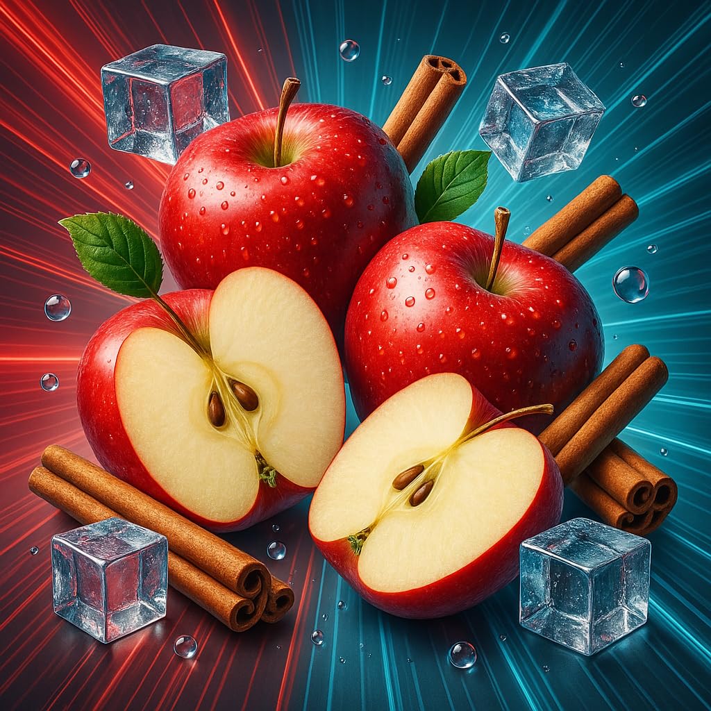 Winter Apple Ice – jabłko cynamon Ice aromat koncentrat – Wegański – Sasami – 100ml
