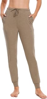 GYS Women's Pajama Pants - Viscose Made from Bamboo, Joggers Pants with Pockets Comfy Lounge Sleep Pants Pj Bottoms