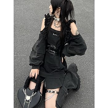 Amazon.co.jp: [ZYOOFOV] 地雷系 ワンピース 重ね レディース 3