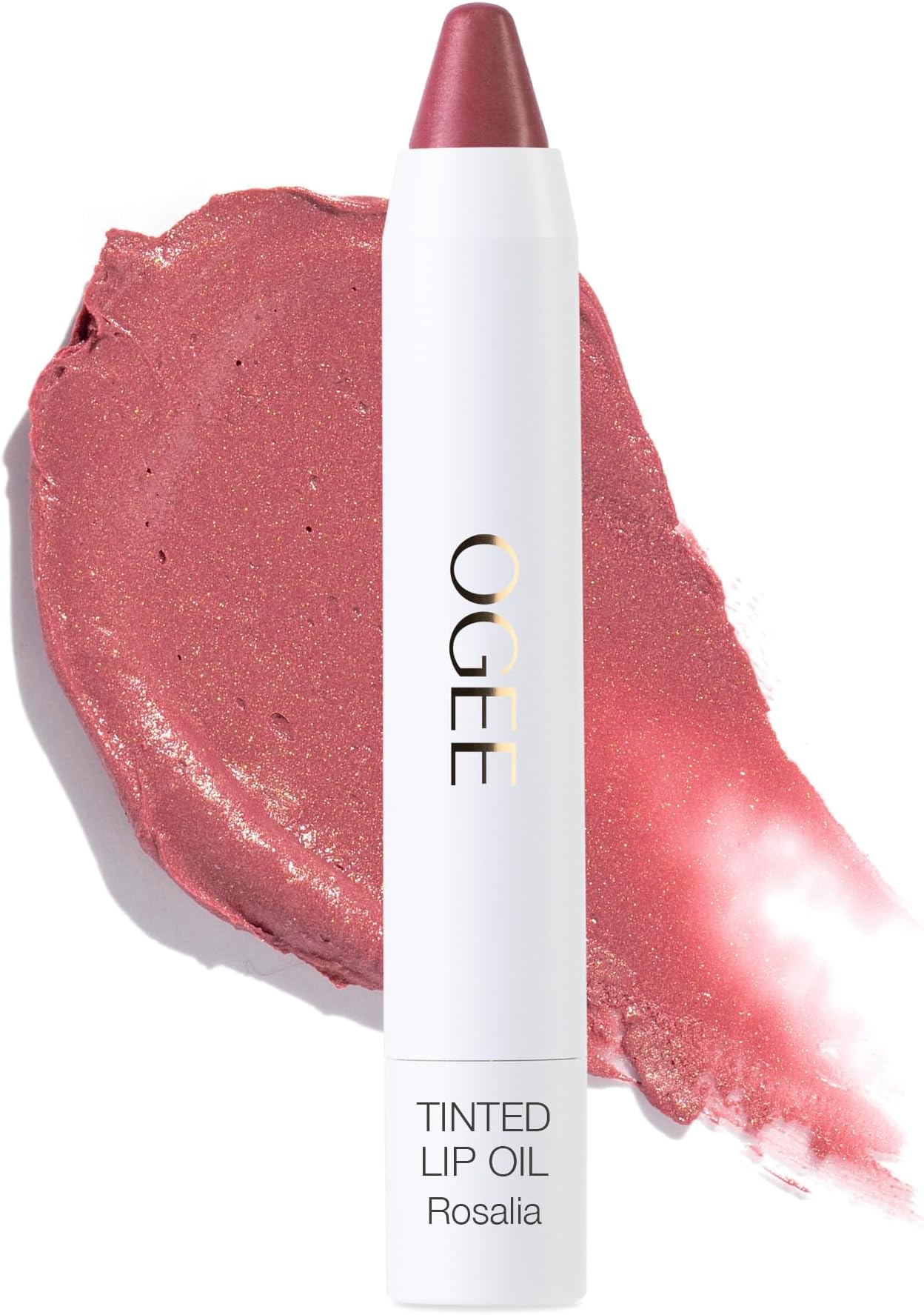 Tinted Sculpted Lip Oil - Lip Stain Made with 100% Organic Coconut Oil, Jojoba Oil, and Vitamin E - Best as Lip Balm, Lip Color or Lip Treatment - ROSALIA