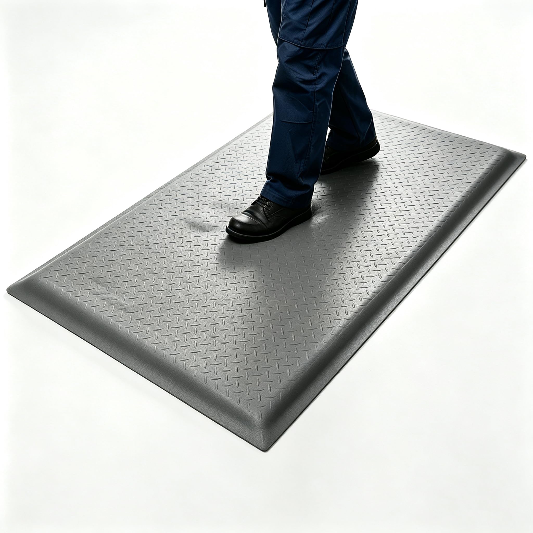 Anti Fatigue Mat 3x7 Ft 15/16" Thick Soft Sponge Ergonomic Mat
