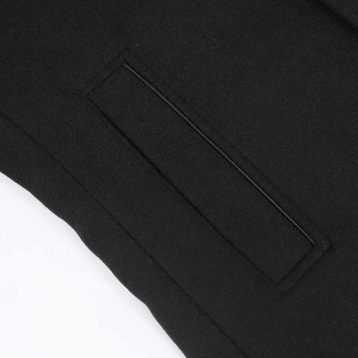 YOUTHUP Manteau Homme en Laine Hiver Chaud Caban Court Col Montant Pardessus Classique Parka Trench Coat