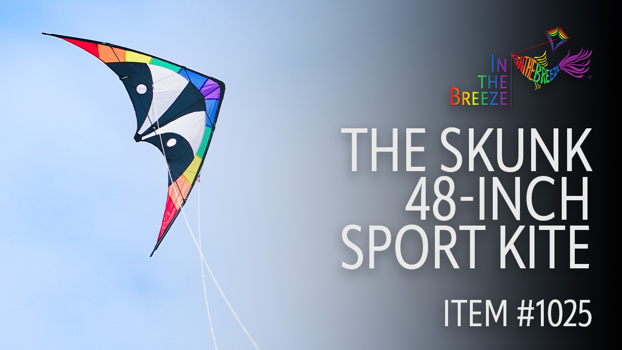 Amazon.com: In the Breeze Skunk Stunt Kite, 48-Inch, The Skunk