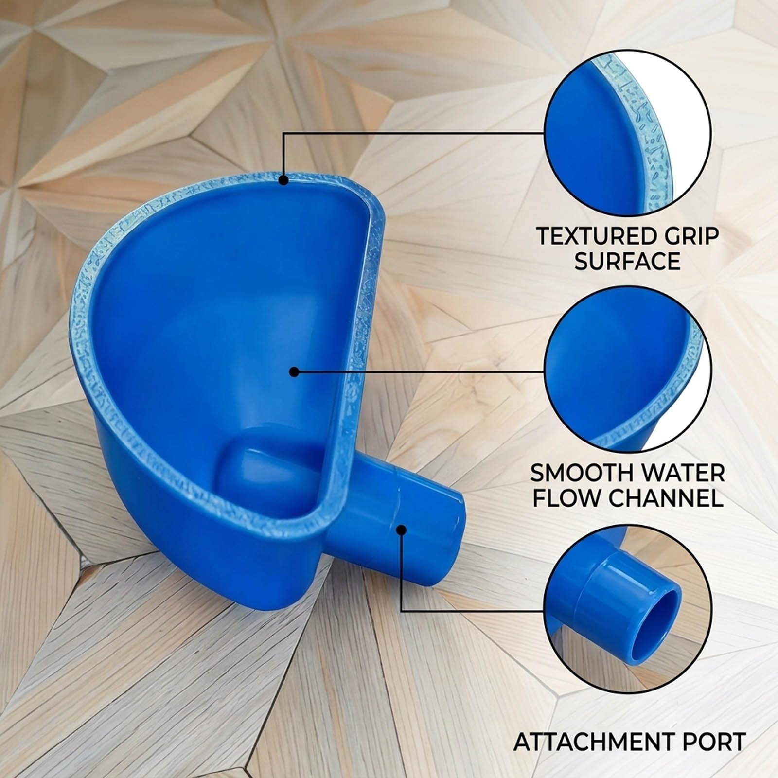 RV Motorhome Water Filler Funnel – Wide Mouth Car Funnel with Spill-Proof Design, Long Funnel for Water Tank & Oil Changes – Essential RV Accessories — view 3