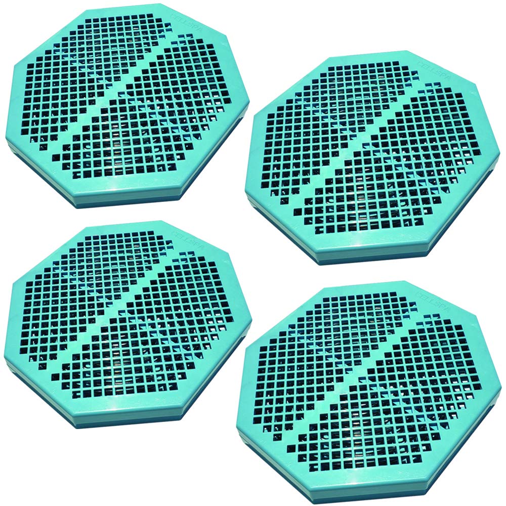 CS-900 - Confezione da 4 pezzi, 6,5 x 5,5 cm, con disintossicazione ionica e doppia bobina in acciaio inox, compatibile con la maggior parte delle macchine disintossicanti tipo spina da 1/4"