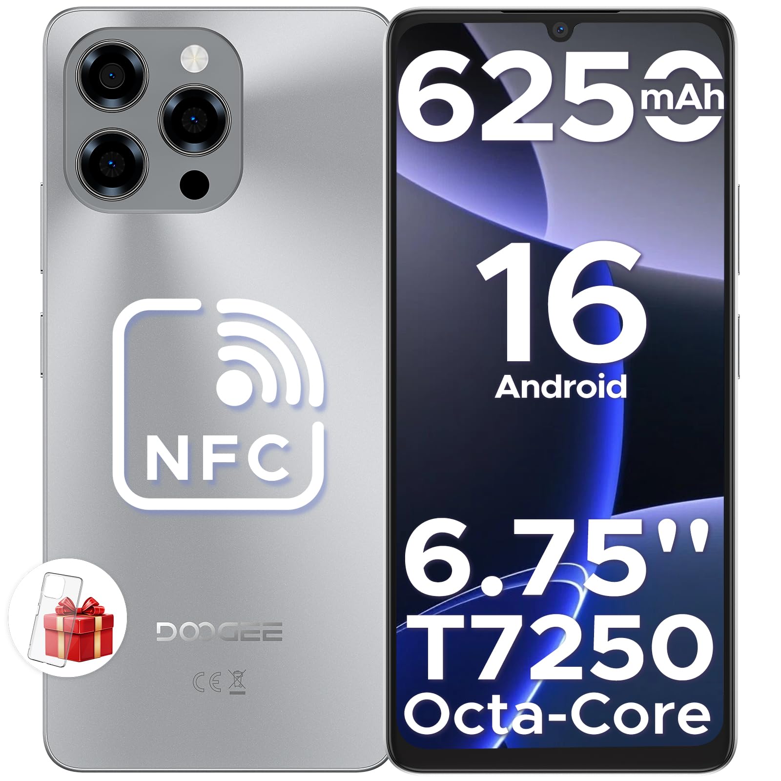 DOOGEE Note 58 Mobile Phones - Newest Android 16 Smartphone, 6.75