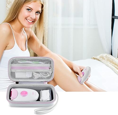 Miniatura 6 de Funda compatible con Braun Depilator Silk-epil 3 3-270, almacenamiento para depiladora y recortadora para mujeres, soporte para depiladora facial y