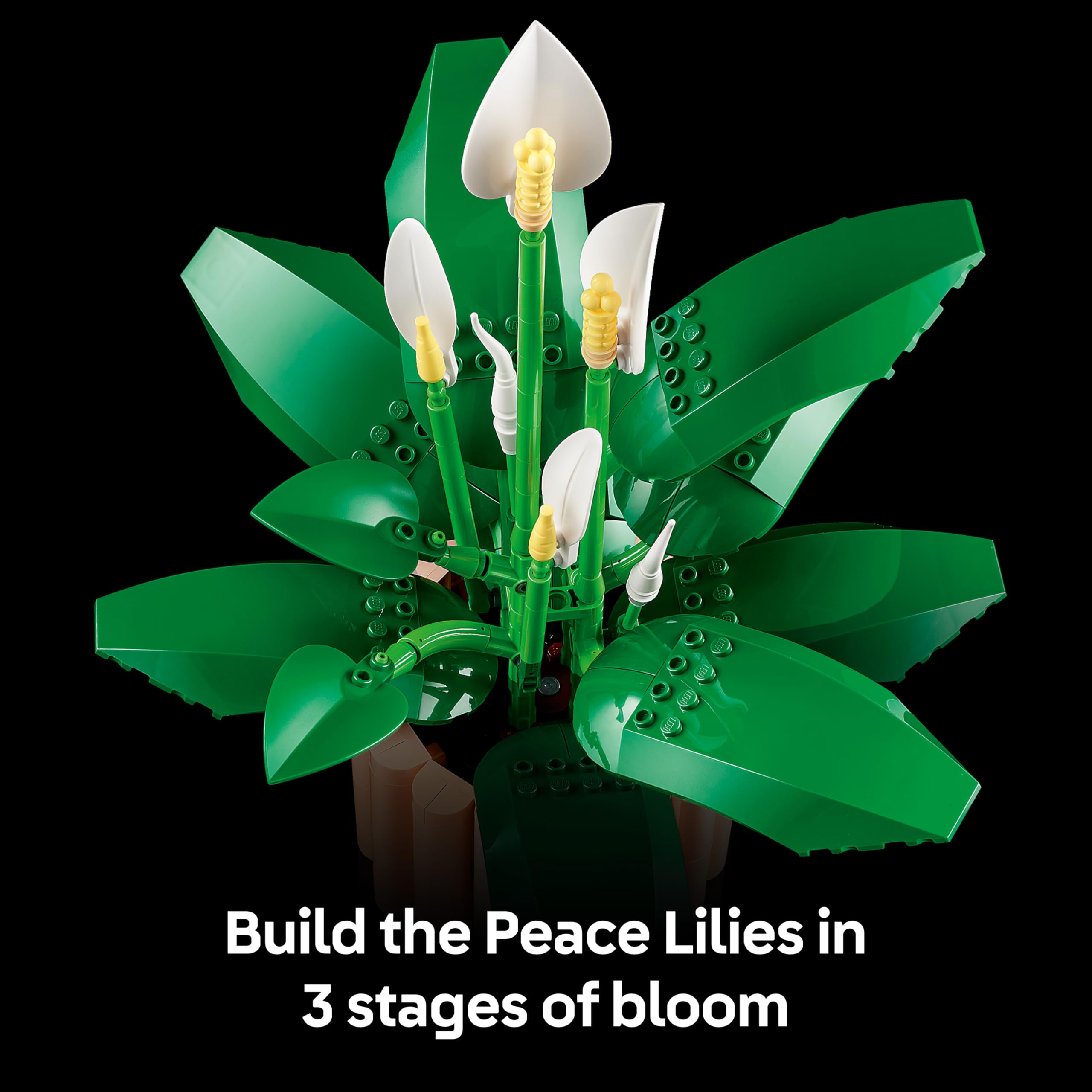 LEGO Botanicals Peace Lily, Artificial Potted Plants Set for Adults - Image 4