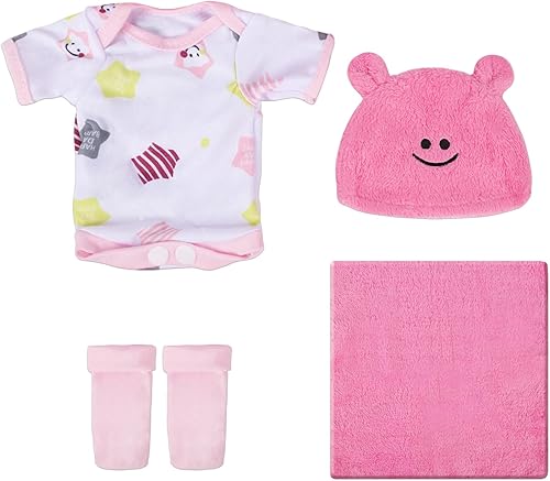 CARANOVO Ropa de muñeca de bebé Reborn de 22 pulgadas 4 piezas de accesorios para muñeca Reborn de 20 a 22 pulgadas recién nacido