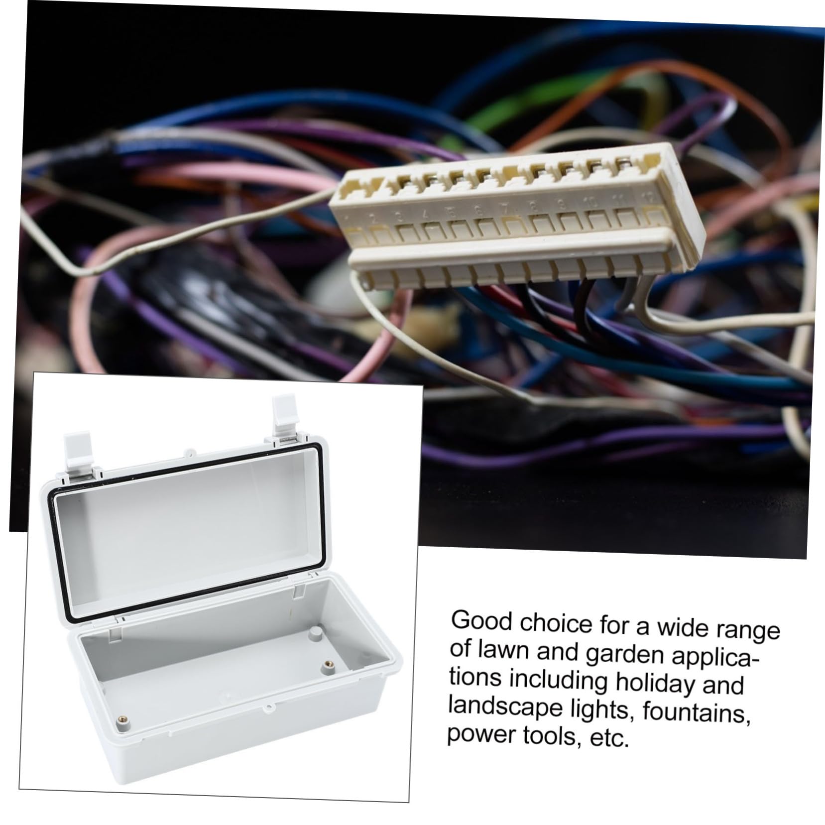 2 Piezas Caja De Conexiones Impermeable Unión Cubrir Sello Conector Eléctrico a Prueba De Agua Cubierta Del Cable De Extensión a Prueba Del Clima Abdominales