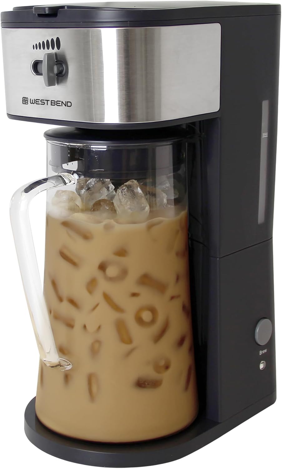 West Bend Iced Coffee Maker or Iced Tea Maker Includes an Infusion Tube to Customize the Flavor with Permanent Filter