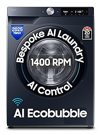 Samsung WM Fully Automatic Front Load Washing Machine Navy 9 kg AI Ecobubble