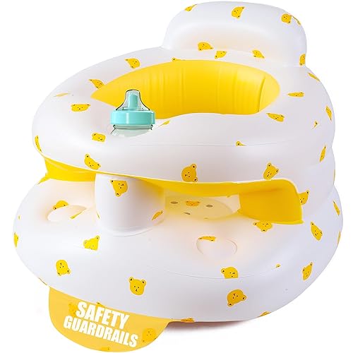 Miniatura 8 de Asiento inflable mejorado para bebés de 3 a 36 meses, silla inflable para bebés Sit Me Up, asiento para bebés con respaldo para sentarse con bomba