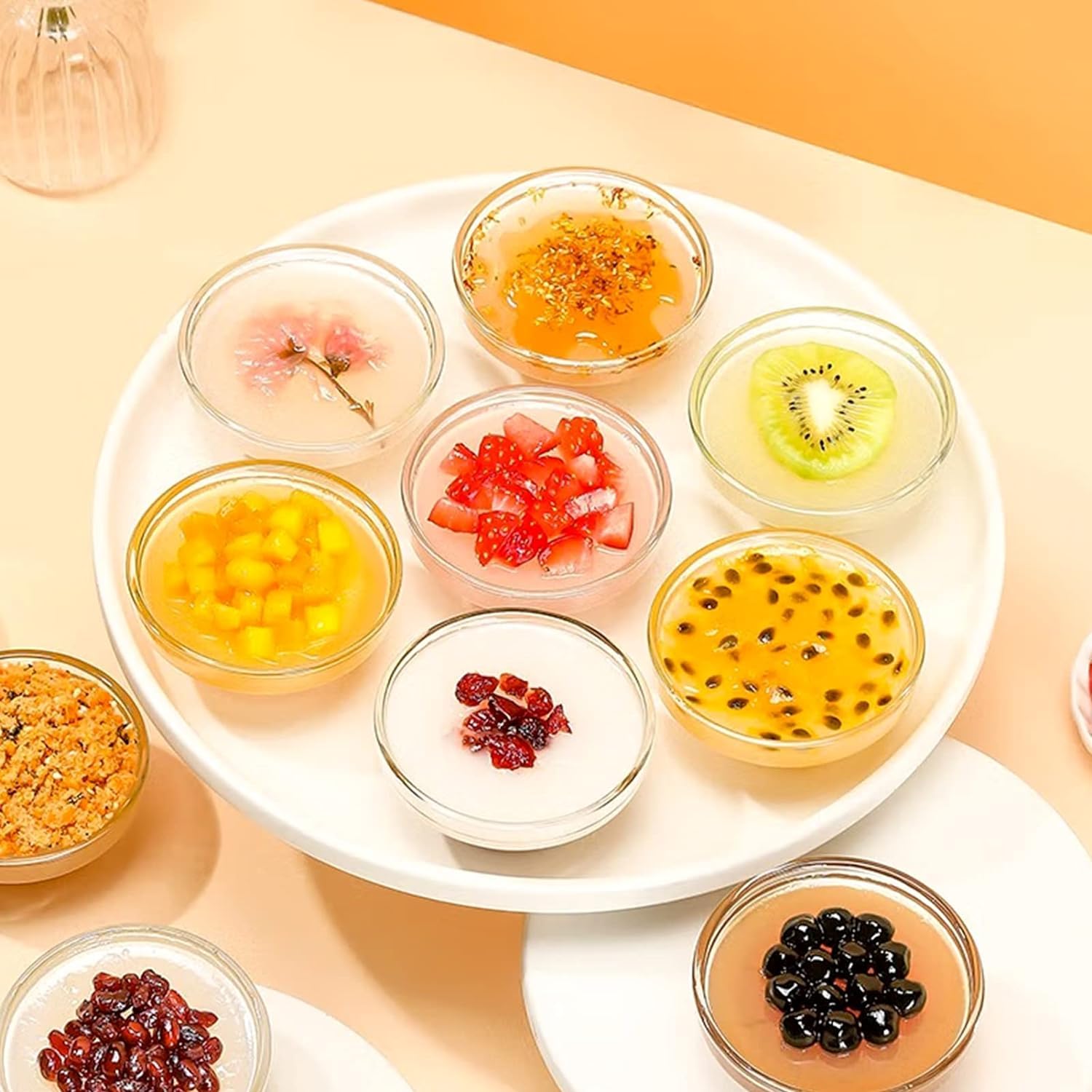 30 Paquets de Petits Récipients en Plastique Transparents, Boîte de