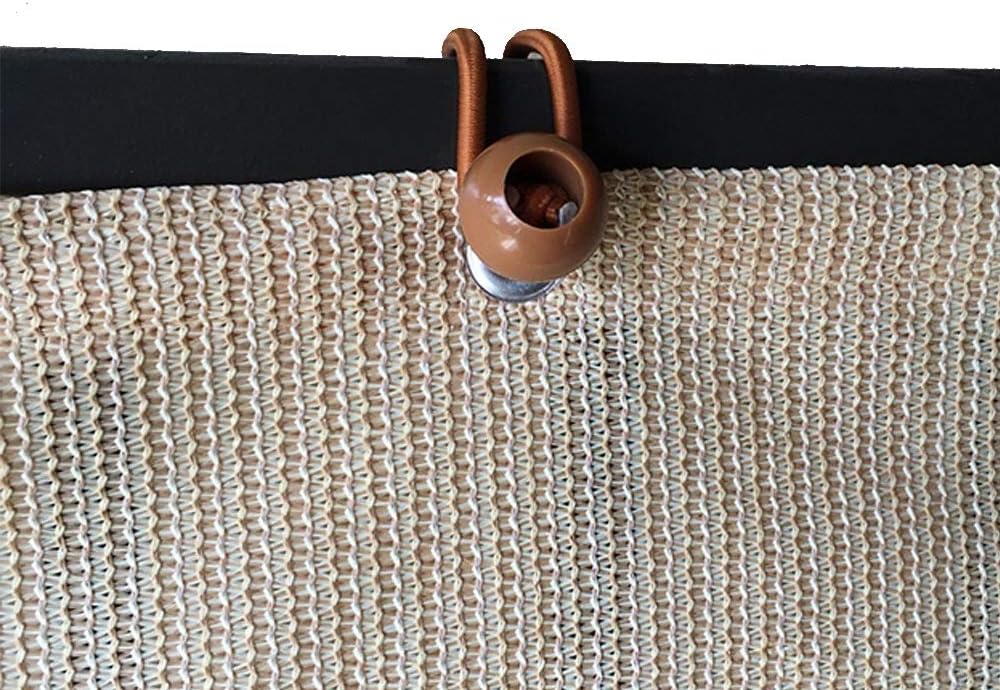Alion Home© Canopy Ball Bungee Cords, 6 inch, 6 Pack, Brown (7)