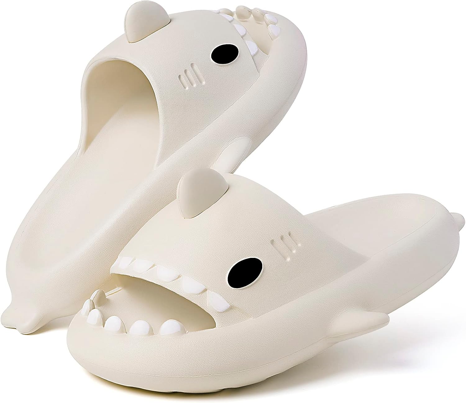 Gaatpot Men's and Women's Shark Slides Cloud Slippers Summer Open Toe Slide Sandals Anti-Slip Thick Sole
