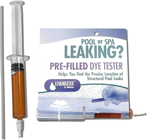 Probador de tinte de fugas de piscina para Leakmaster, tinte de piscina para spa/fiesta para detección de fugas de piscina, tinte visible para
