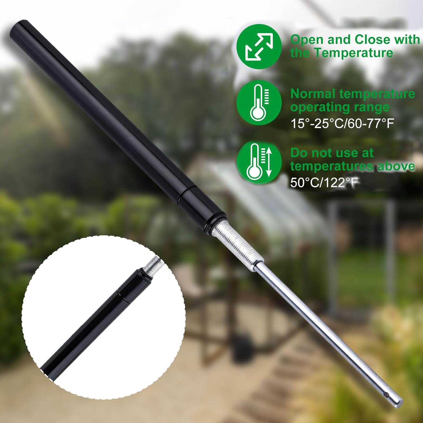 Apriporta Automatico Per Serra - Kit Solare Con Sensore Termico - Apertura Fino A 45 Cm E 7 Kg - Foto 11