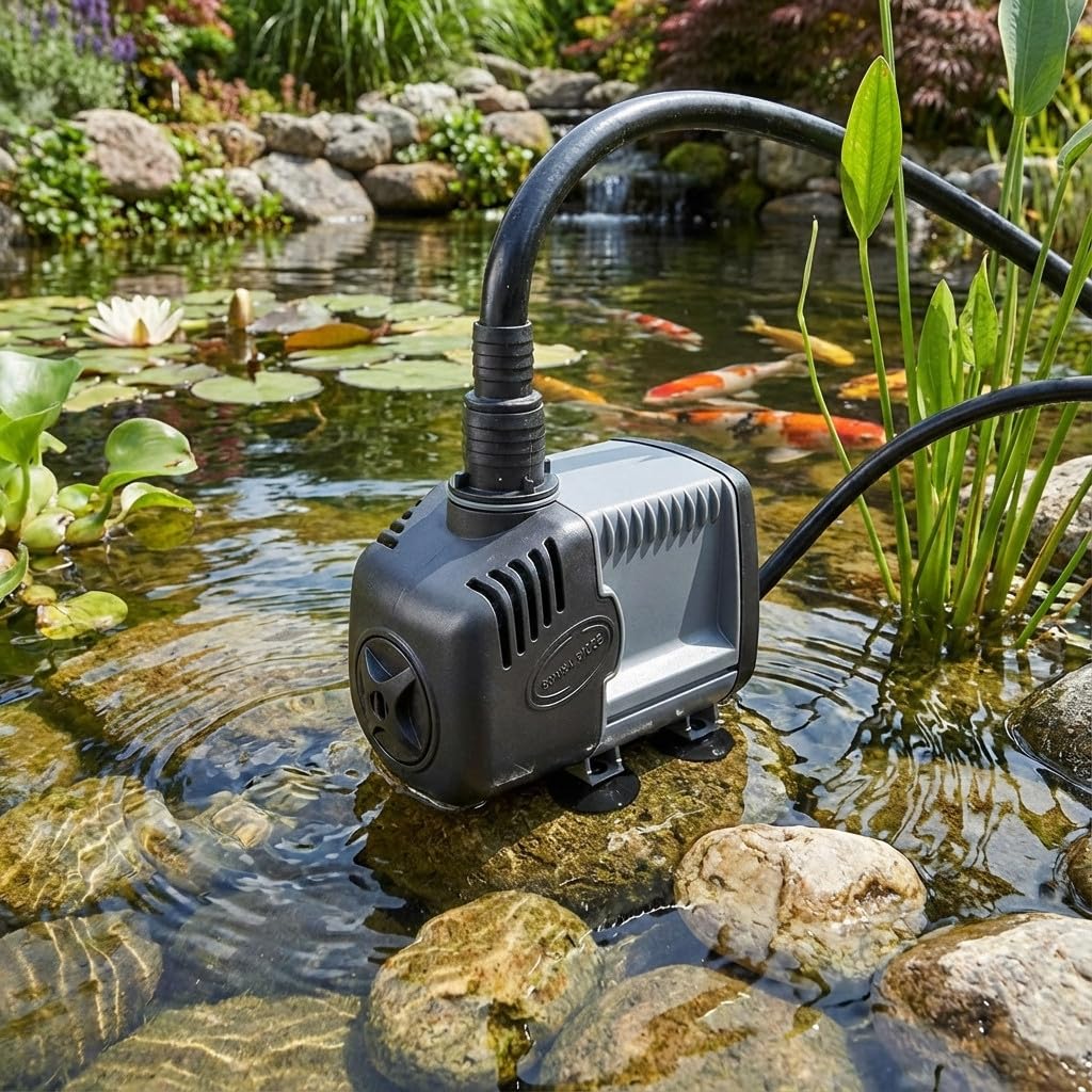 Suinga Bomba de Agua Syncra Silent 2150 L/h Máxima elevación 2m | Bomba de Acuario Estanque Pecera Silenciosa | Mini Bomba de Agua Sumergible