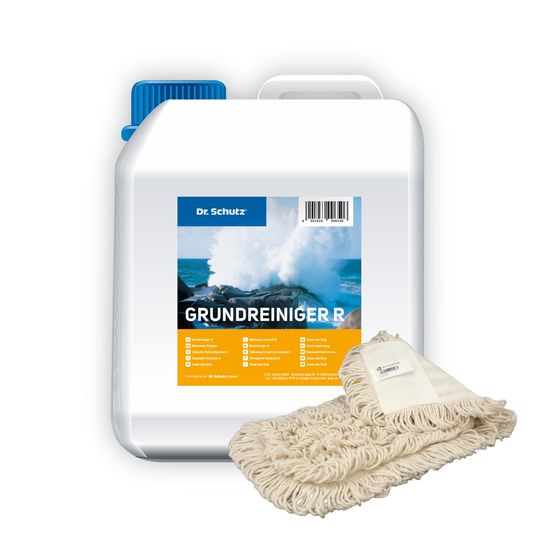 Trevendo® Set - Dr. Schutz Grundreiniger R, 5 Liter inkl. Wischmopp