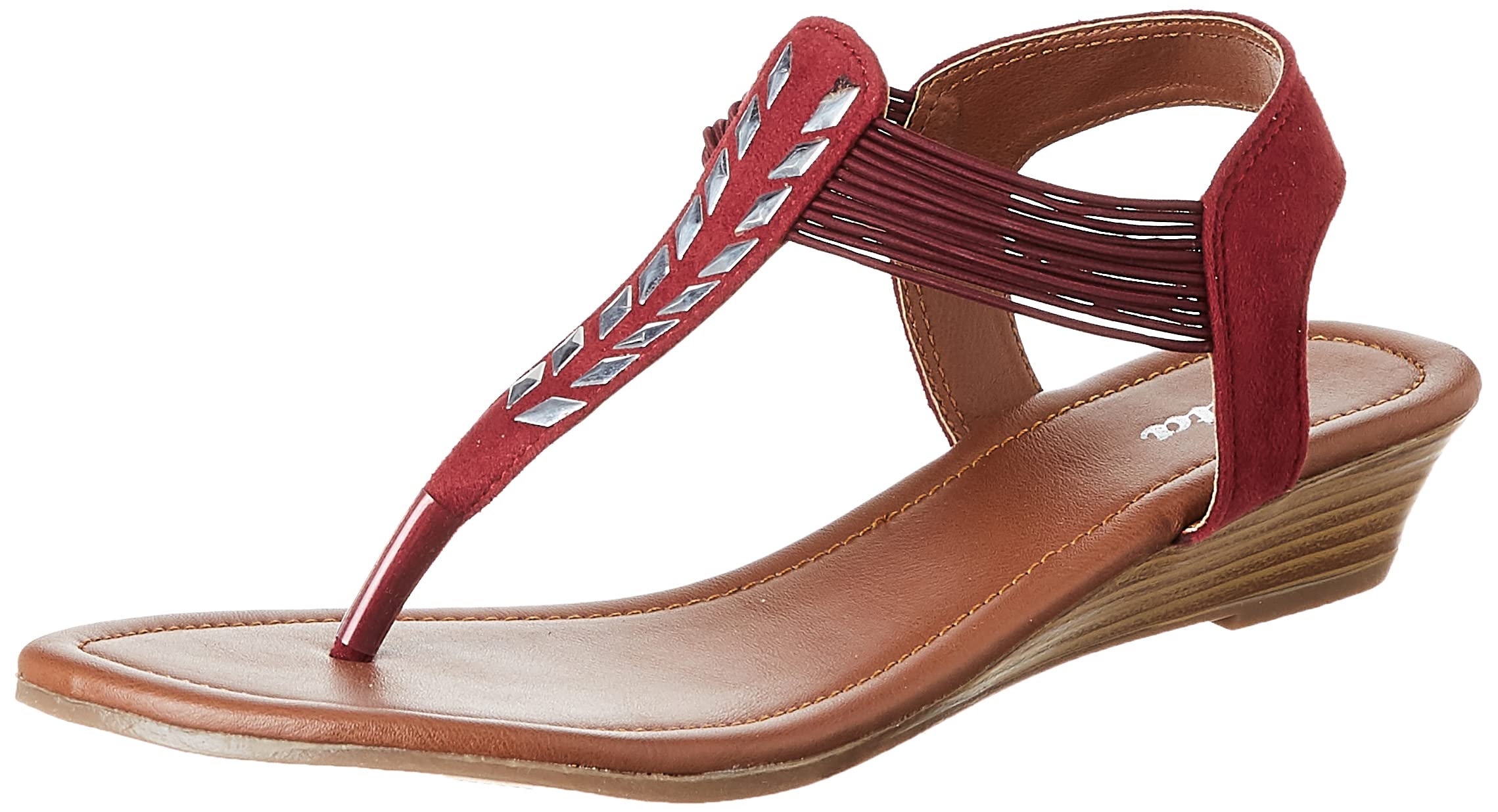 Bata Womens Glow Sandal E Red Slipper-4 Kids UK (6715206) (B09ZYN241X) Amazon Price History, Amazon Price Tracker