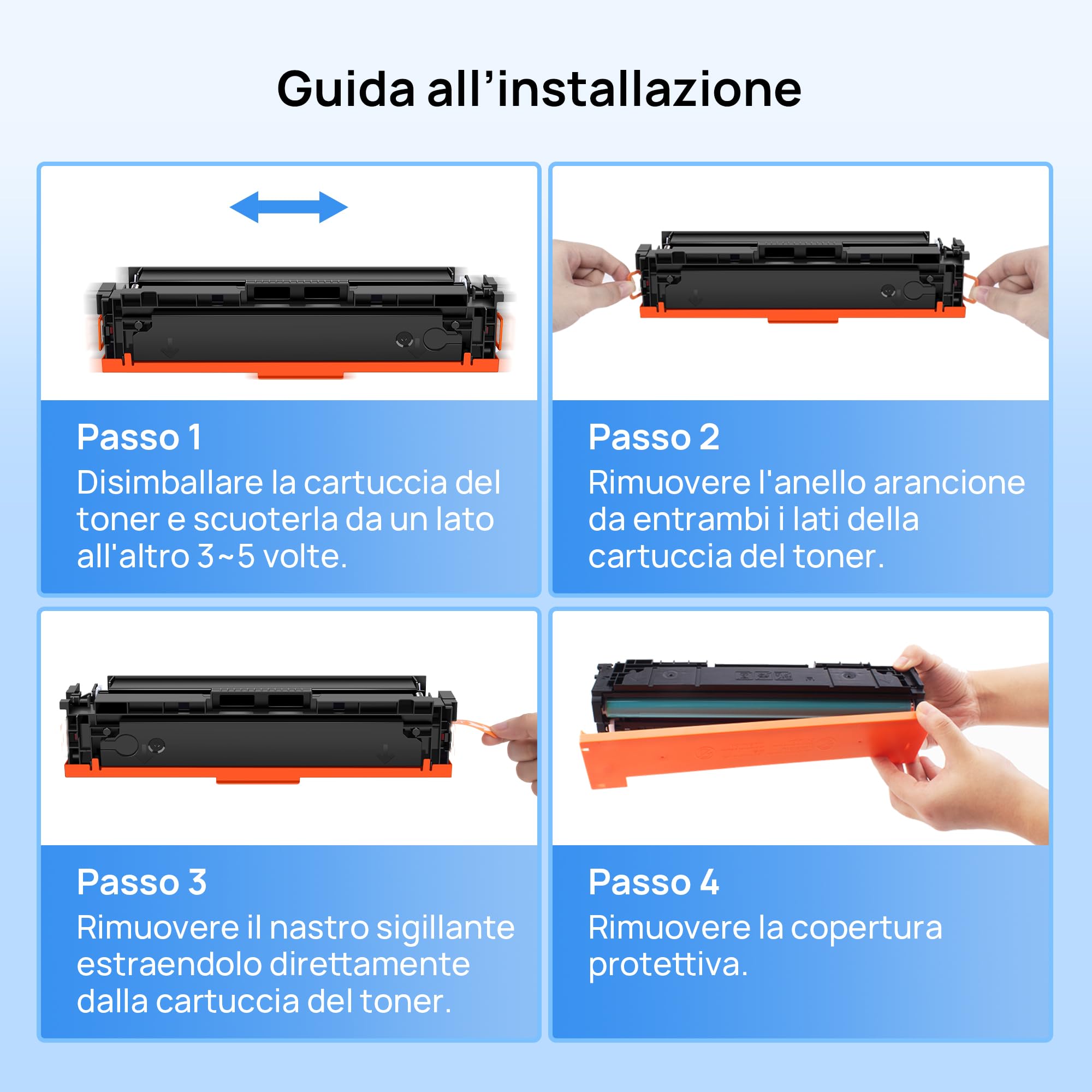 KUPYLM 219X Toner (Con Chip) Compatibile per HP 219X 219A Toner (4-Pack) | Compatibili per HP Color Laserjet Pro MFP 3302FDW 3302SDW 3202DW 3302FDN 3302FDWG 3302SDWG 219X (Nero Ciano Giallo Magenta)