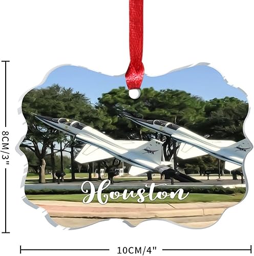 Miniatura 10 de Adornos de Navidad acrílicos 2023 Skyline Indianapolis City Landscape Elegante Bola de árbol de Navidad Vacaciones Decoración del hogar Paisaje