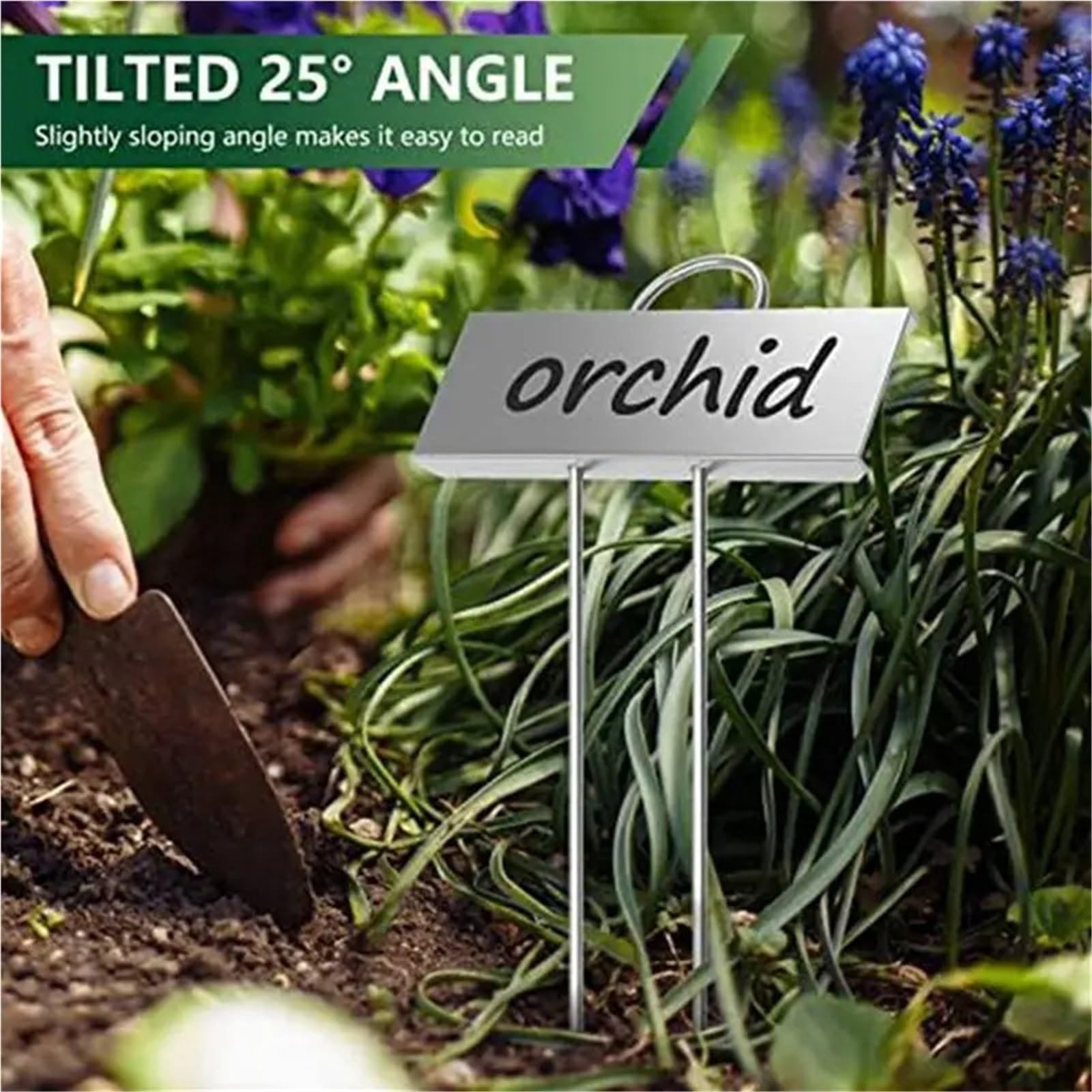 Pflanzenschilder 90er-Pack Metall-Pflanzenetiketten, wetterfeste Gartenmarkierungen, wiederverwendbare Kindergartenetiketten for Gemüse, Kräuter, Blumen, Samen, Gewächshäuser