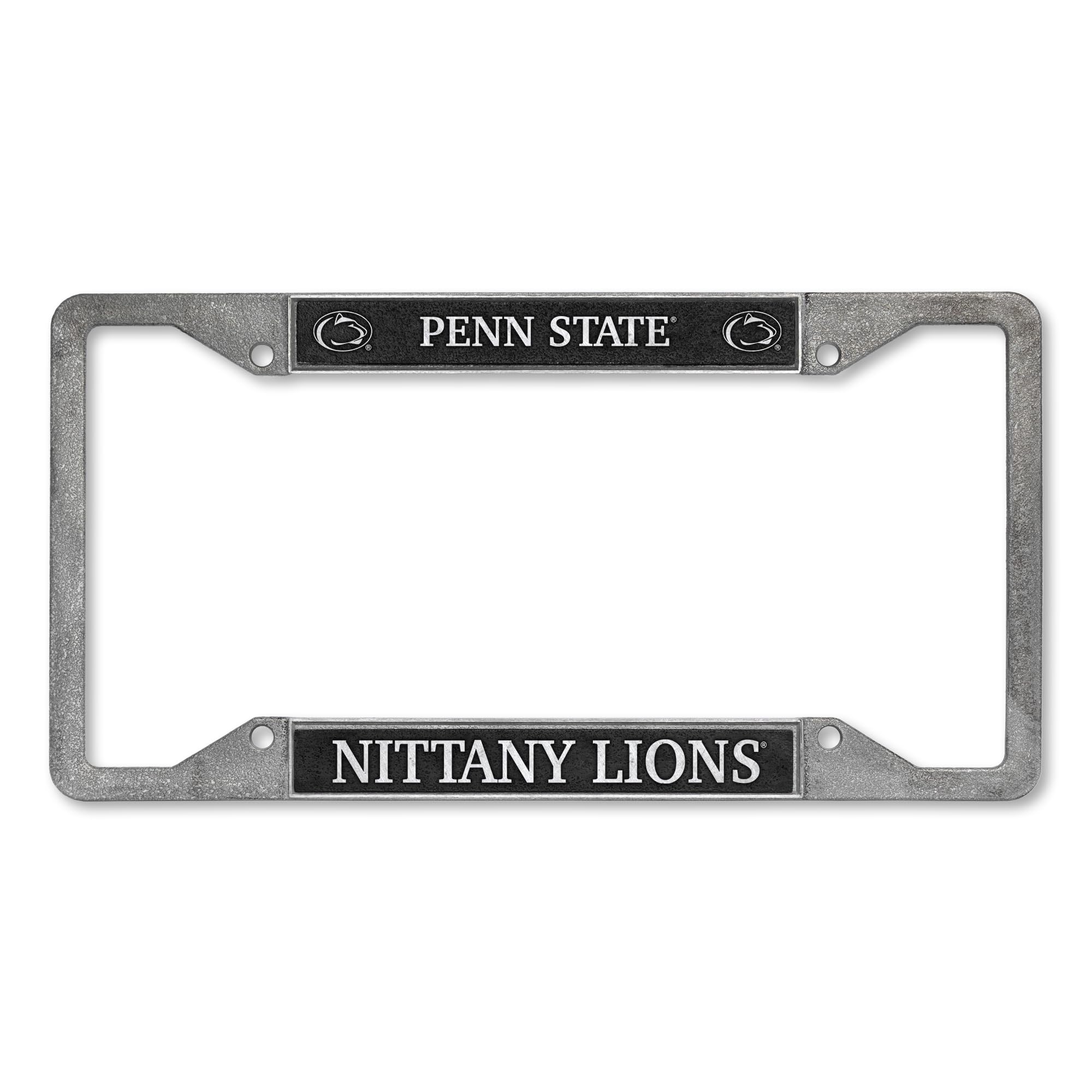 Rico Industries NCAA Penn State Nittany Lions - PSU Pewter License Plate Frame 12" x 6"