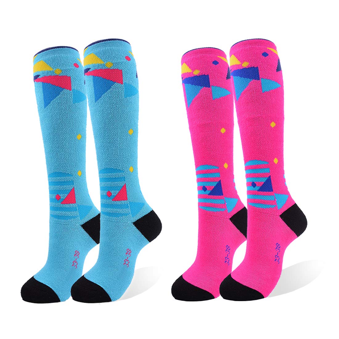 AIIKnee High Ski Socks Boys Girls Kids,Snowboard Socks for Skiing Outdoor Cold Weather（2 -3pairs）