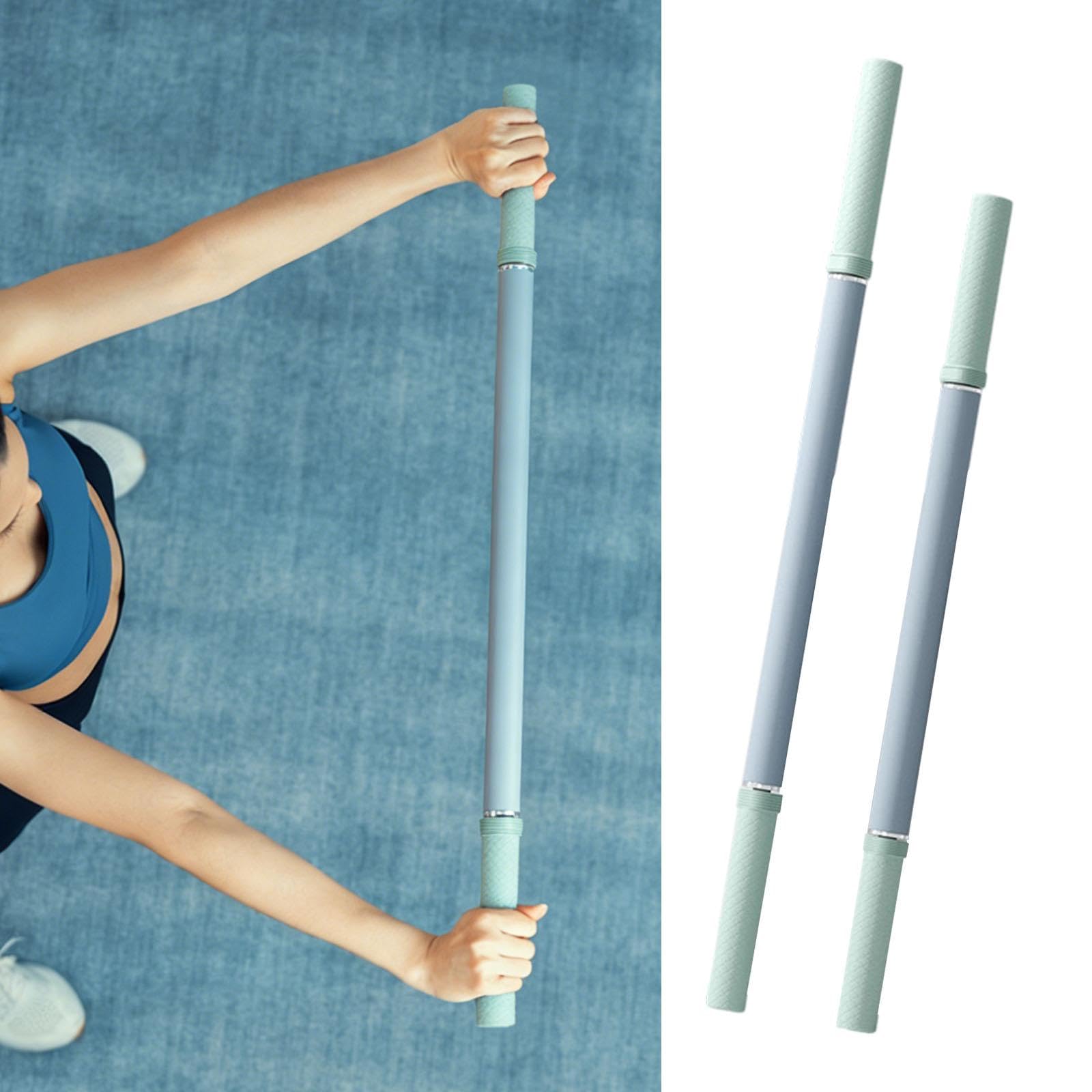 rockible 2 Stück Massagerollen Sticks, Wadenrolle, Hand Dehnungsgerät für Gesäß, Taille, Po Und Oberschenkel