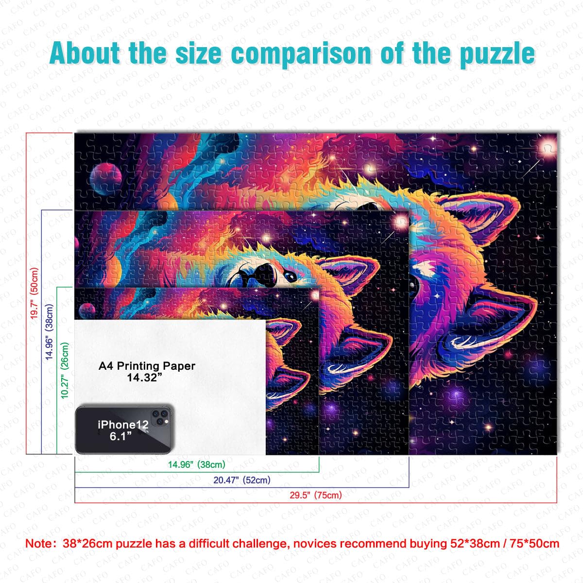 Puzzles Adultes 2000 pièces Bébé Husky Jeux éducatifs à Domicile Jouets DIY Cadeau d'anniversaire, Cadeaux, Décoration Murale 27,56 po x 39,37 po Adolescents de 14 Ans et Plus