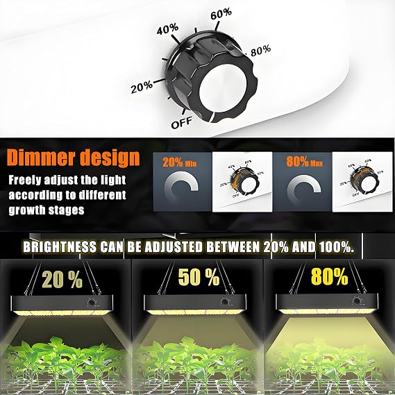 Grow Tent Kit with LED Lights, 600D Oxford Cloth, Carbon Filter for Hydroponic Indoor Plant Growing, Full Spectrum Lighting, Easy Setup, Complete Growing System