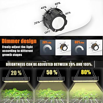 Grow Tent Kit with LED Lights, 600D Oxford Cloth, Carbon Filter for Hydroponic Indoor Plant Growing, Full Spectrum Lighting, Easy Setup, Complete Growing System