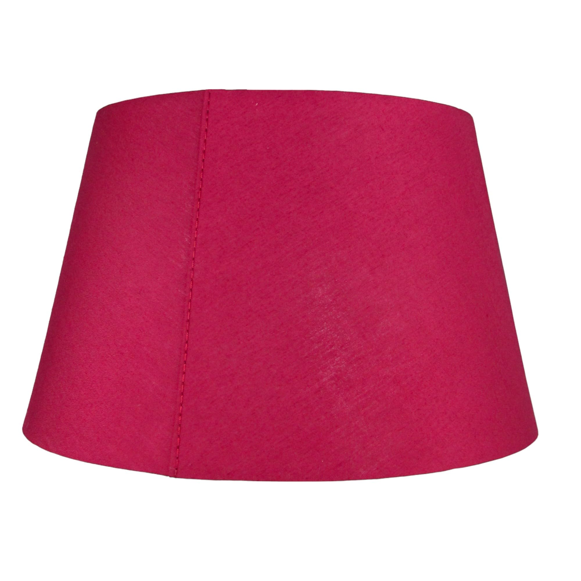 Loxton Lighting Burgundy Cotton Drum Lampshade Pendant - (12Inch 30Cm Dia) (Burgundy)