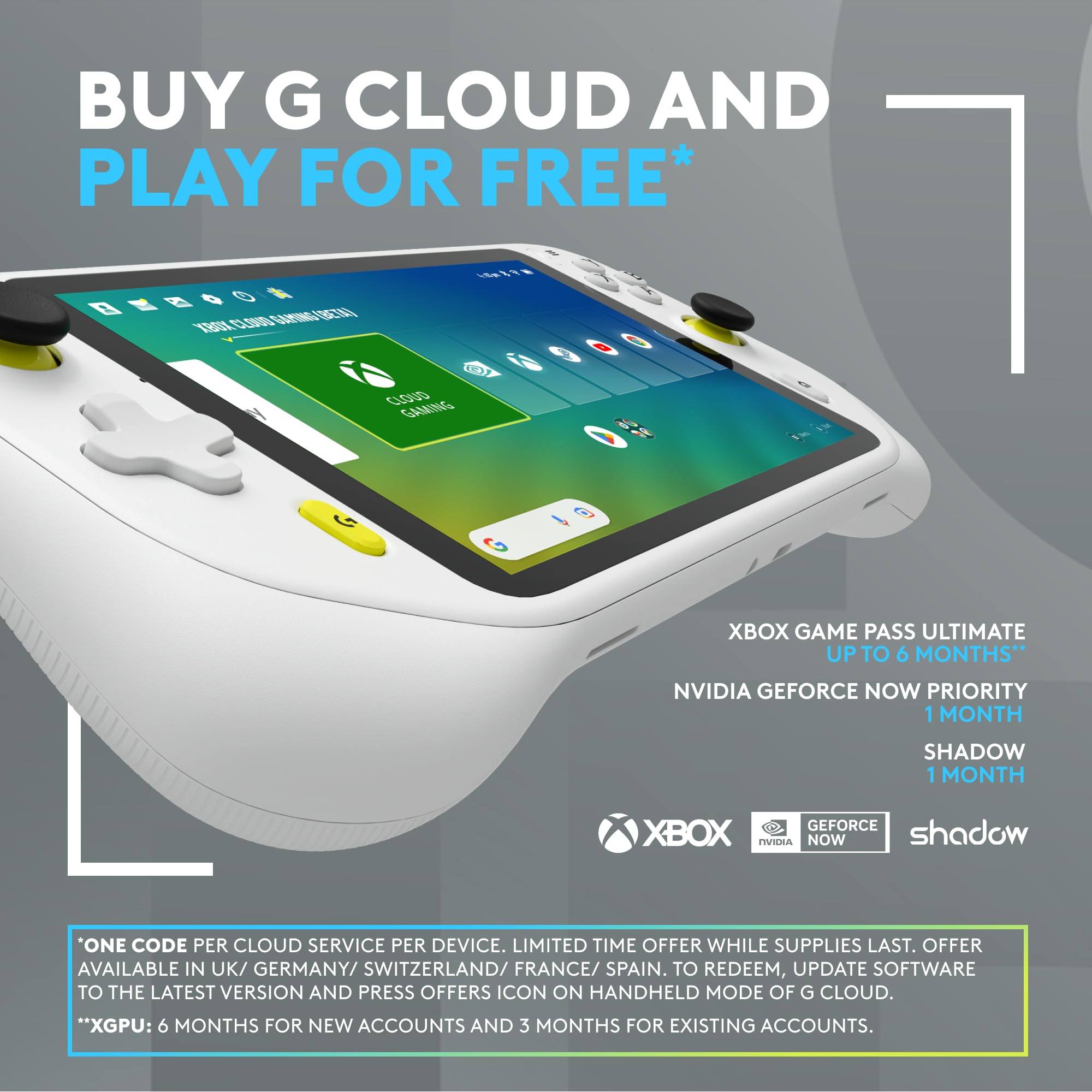 Logitech G Cloud Gaming Handheld, Portable Gaming Console with