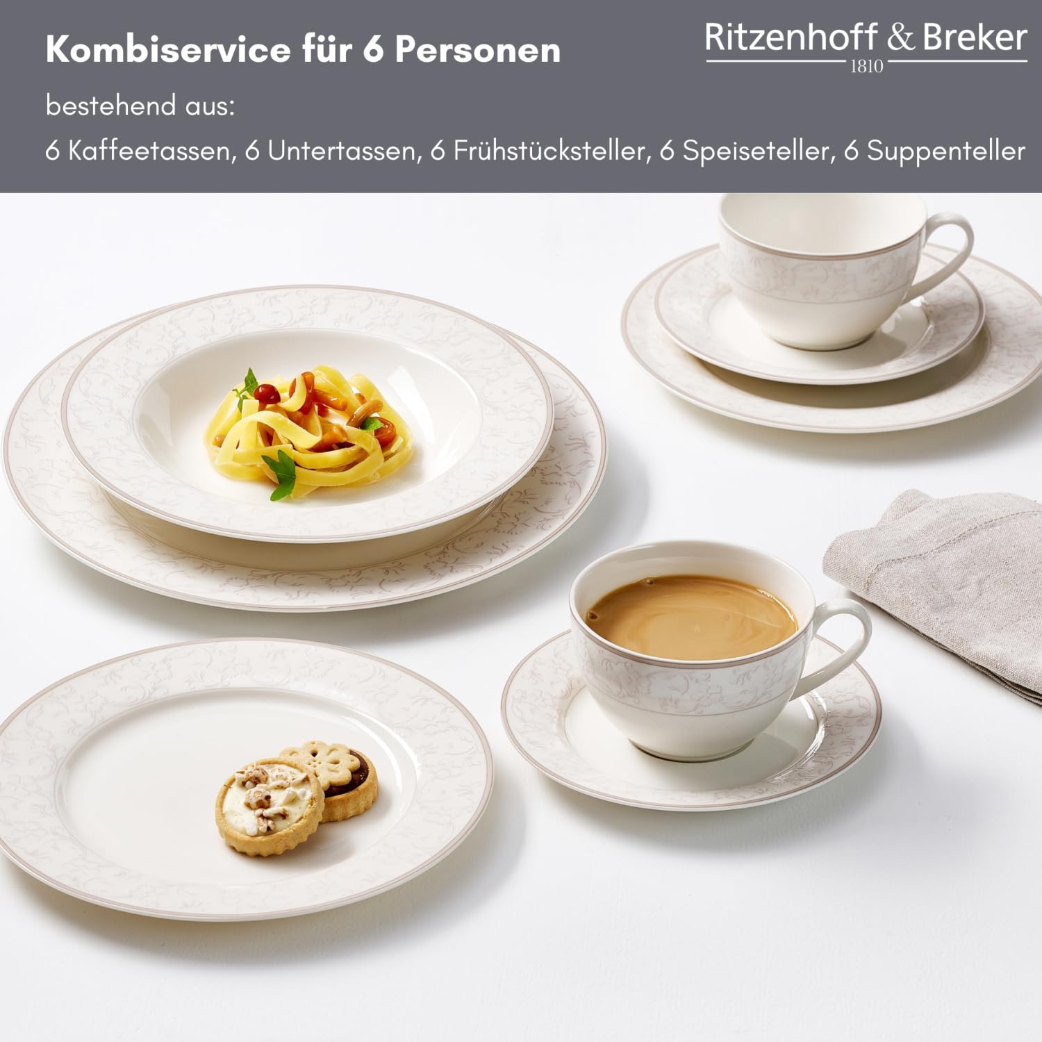 Ritzenhoff & Breker Kombiservice Isabella | 30-teilig | Porzellan