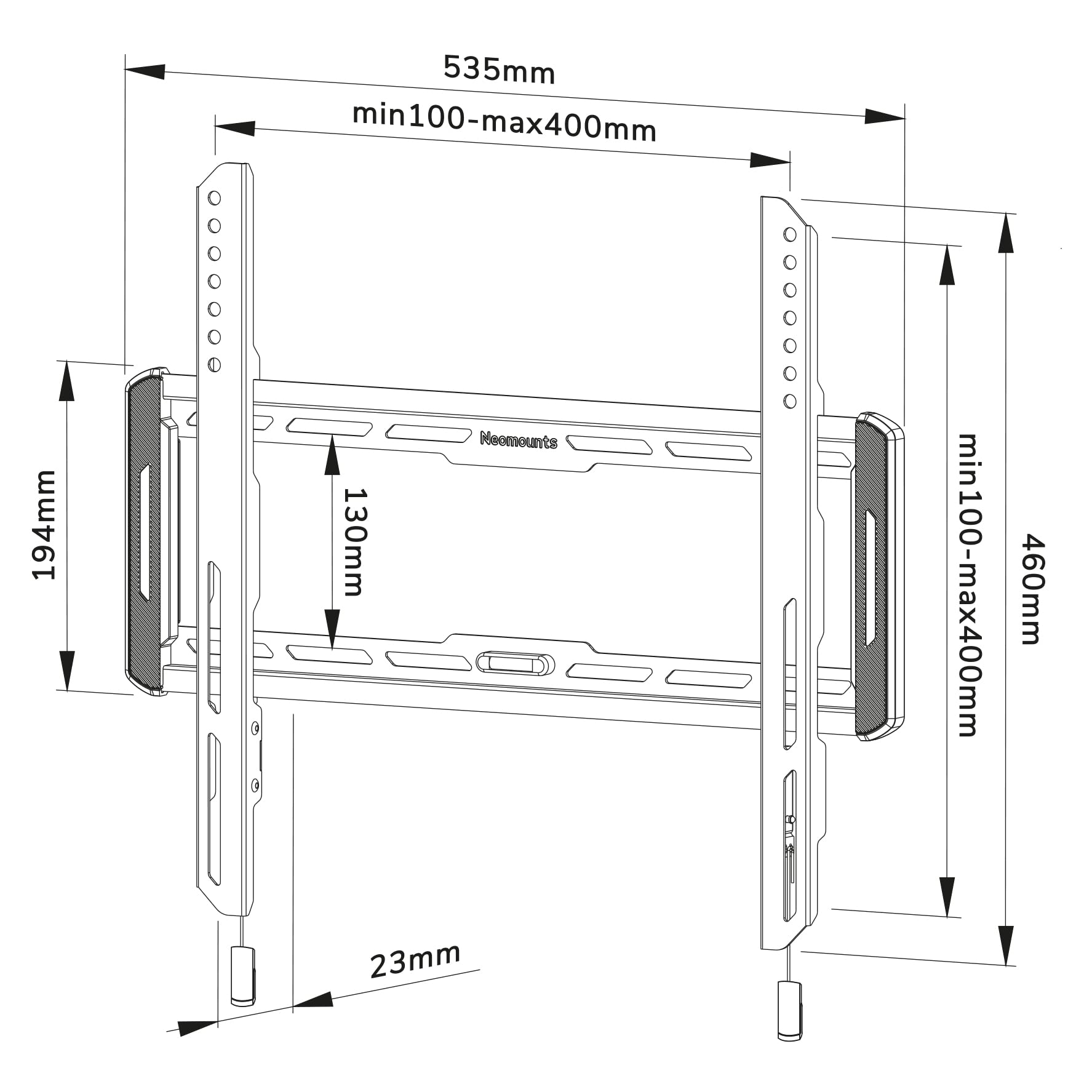 SCREEN WALL MOUNT (FIXED/ULTRAWALL
