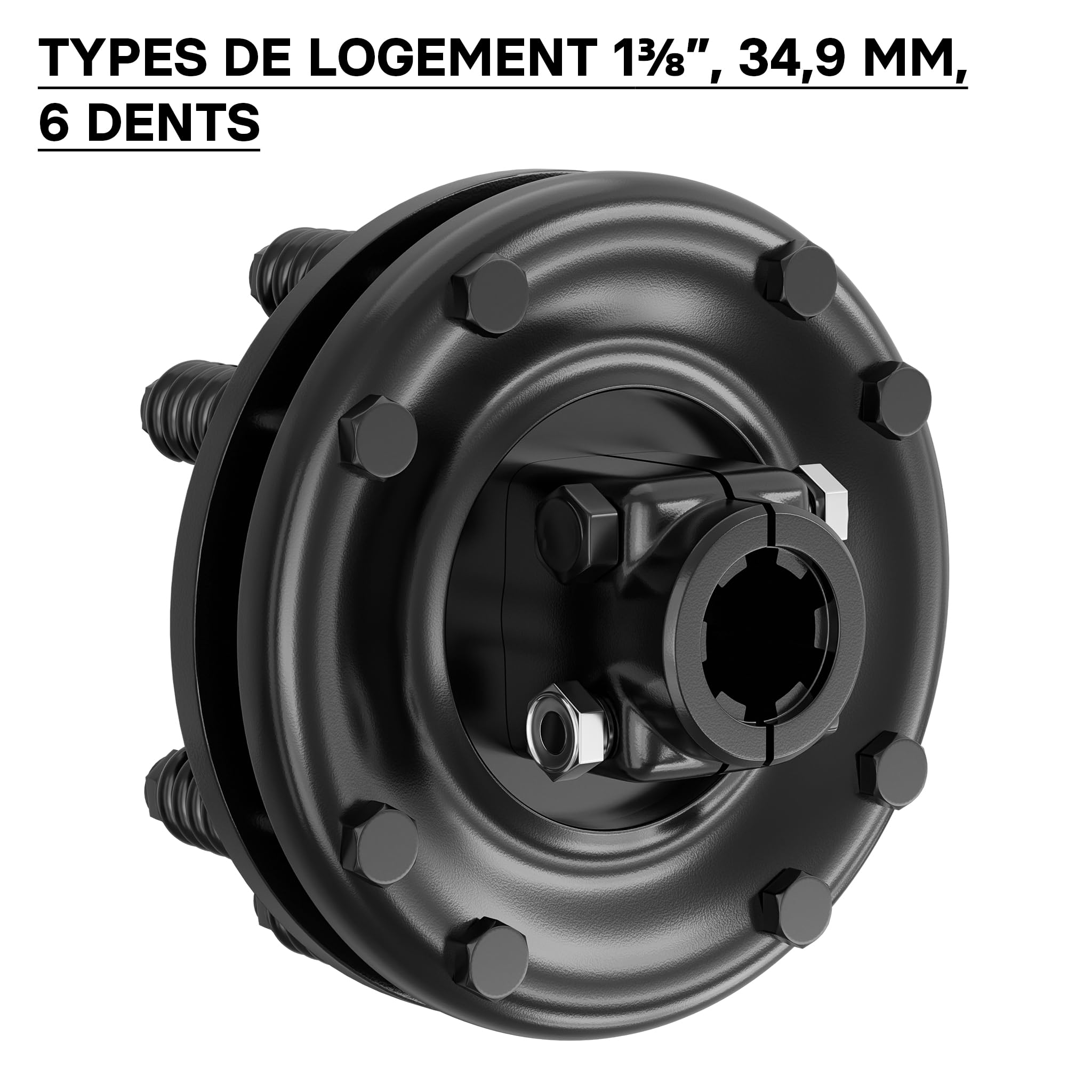 Amazon.fr : WilTec Embrayage de Cardan - 6 Dents / 1 3/8